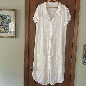 S’edge Callie Shirt Dress in Marshmallow size M